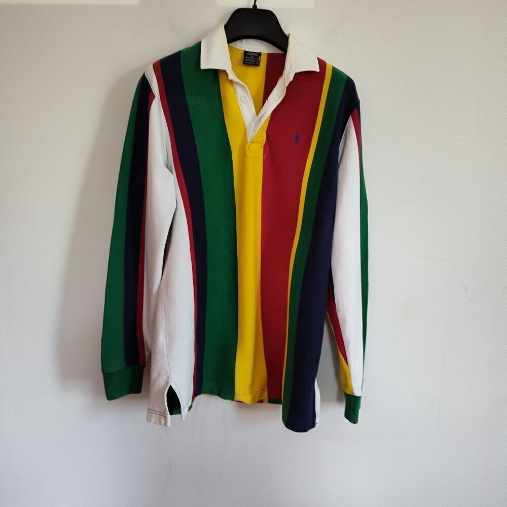 Boys SZ L Vintage Polo Ralph Lauren L/S Polo